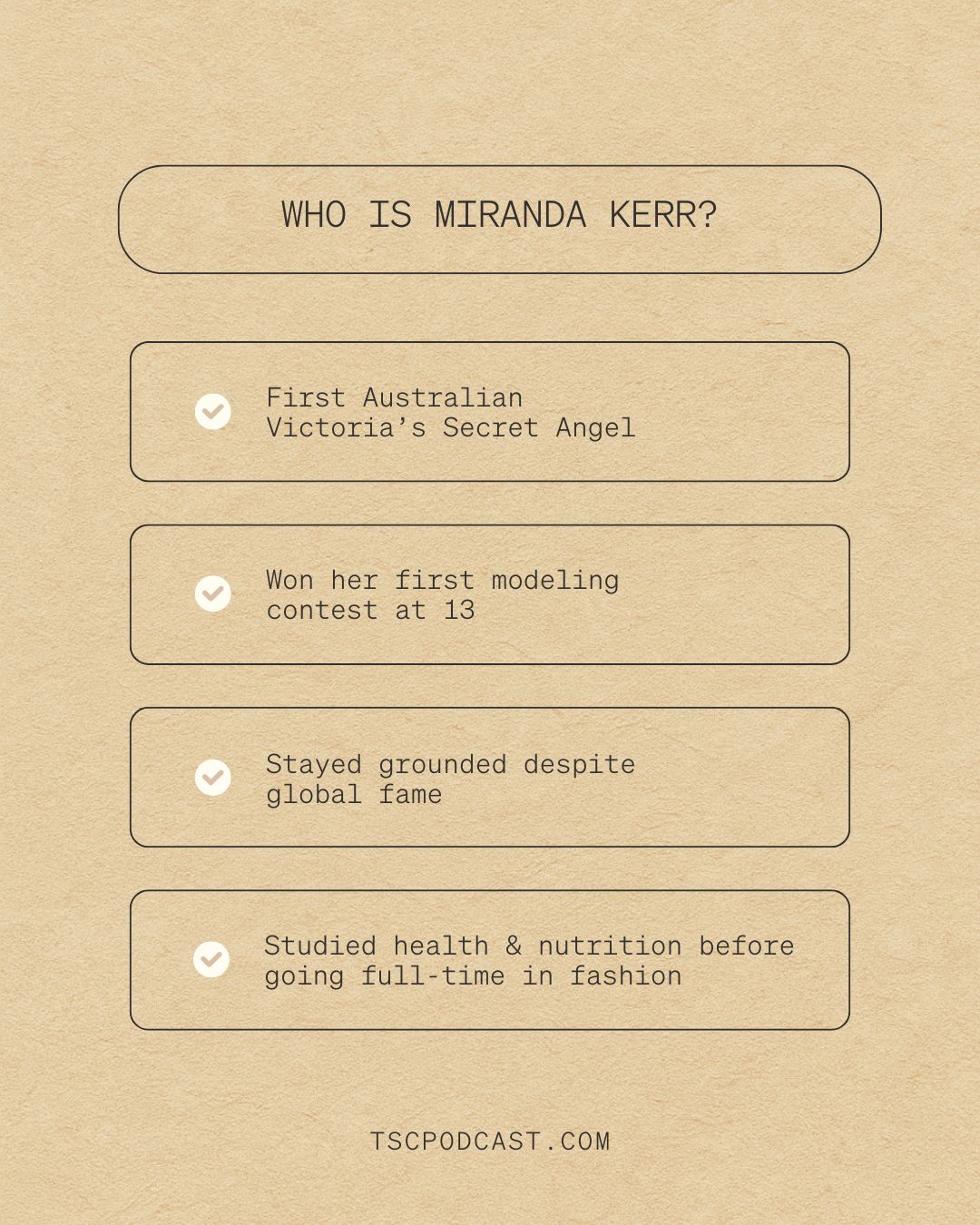 What Has Miranda Kerr Done?