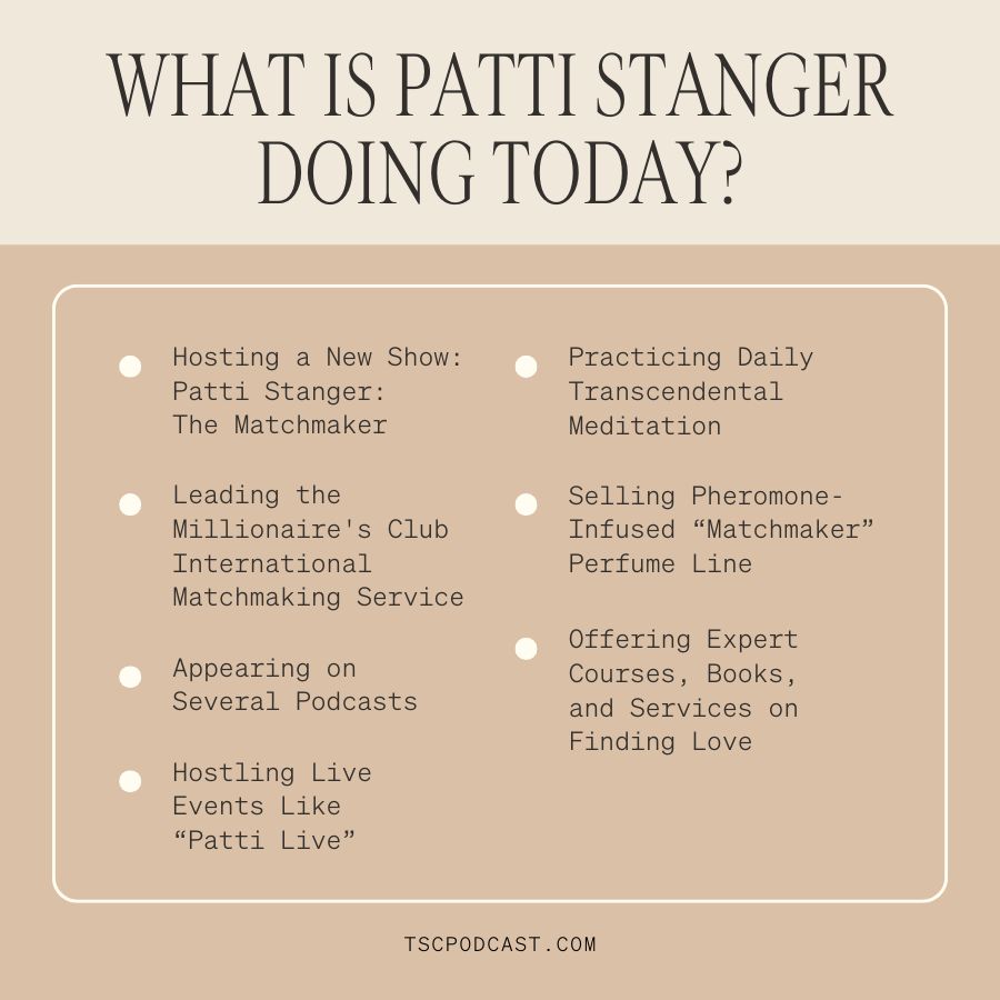 what is patti stanger doing today