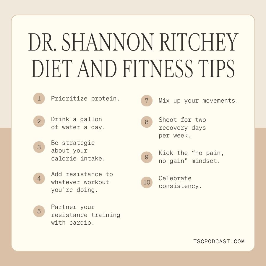 dr shannon ritchey diet and fitness tips