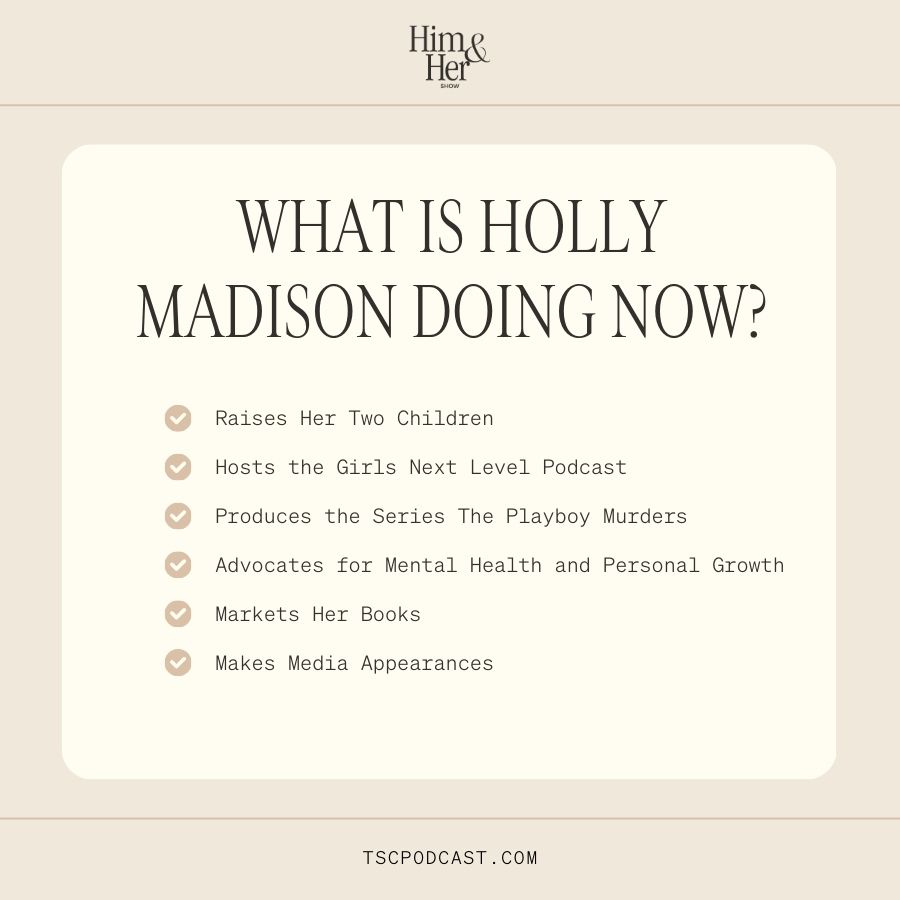 list of what Holly Madison is doing now