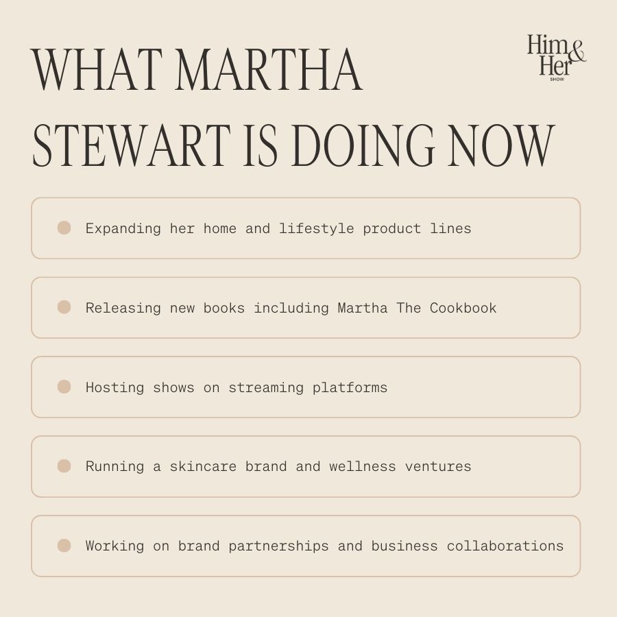What Martha Stewart Is Doing Now