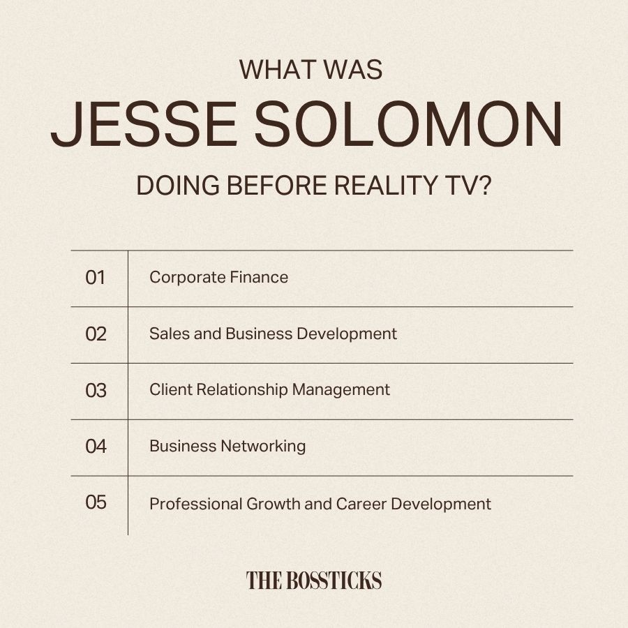 What Was Jesse Solomon Doing Before Reality TV